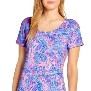 Lilly Pulitzer Pink and Blue Short Sleeve Tee